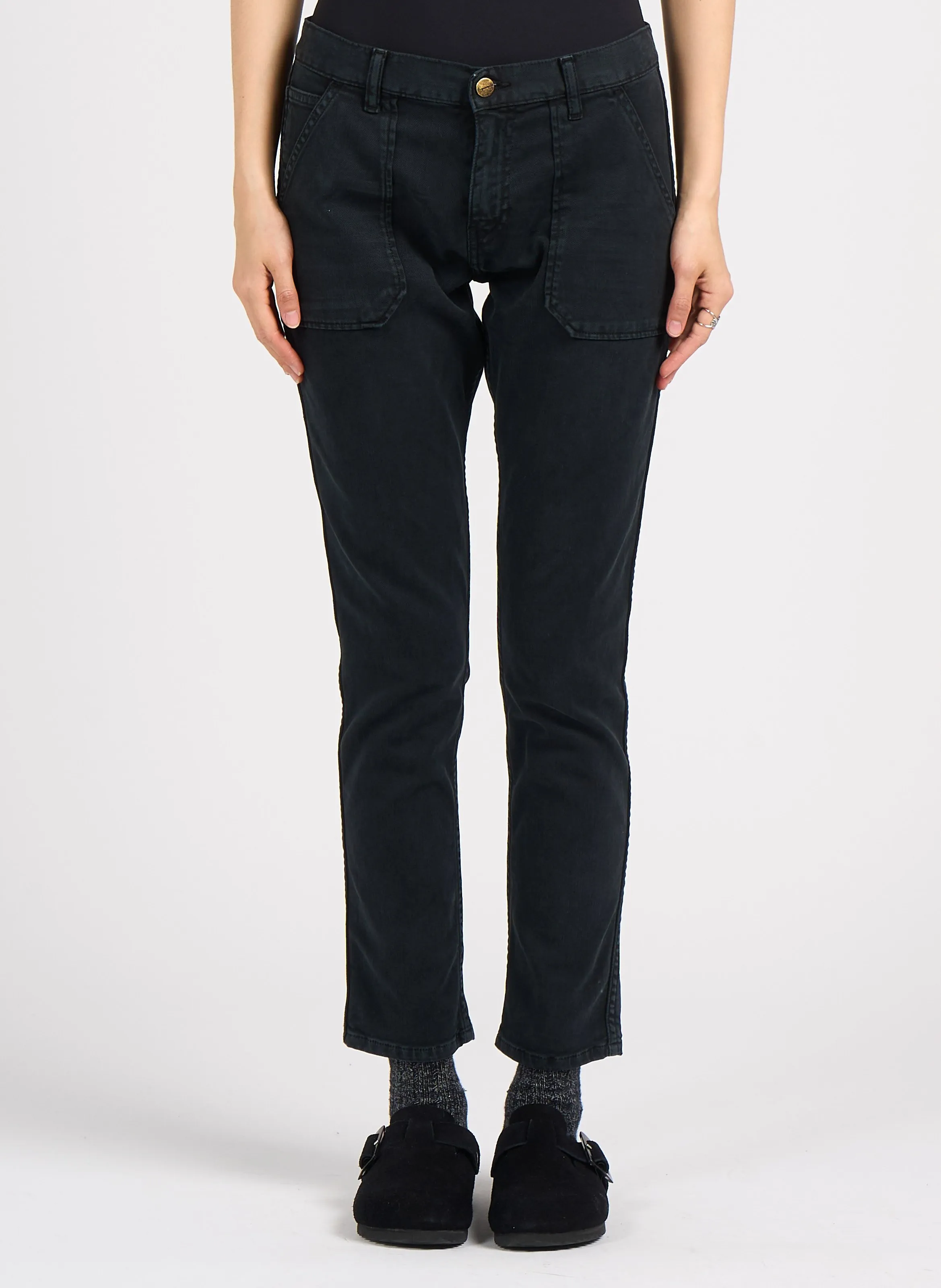  ACQUAVERDE   PIERCE - Jeans slim in misto cotone | Nero
