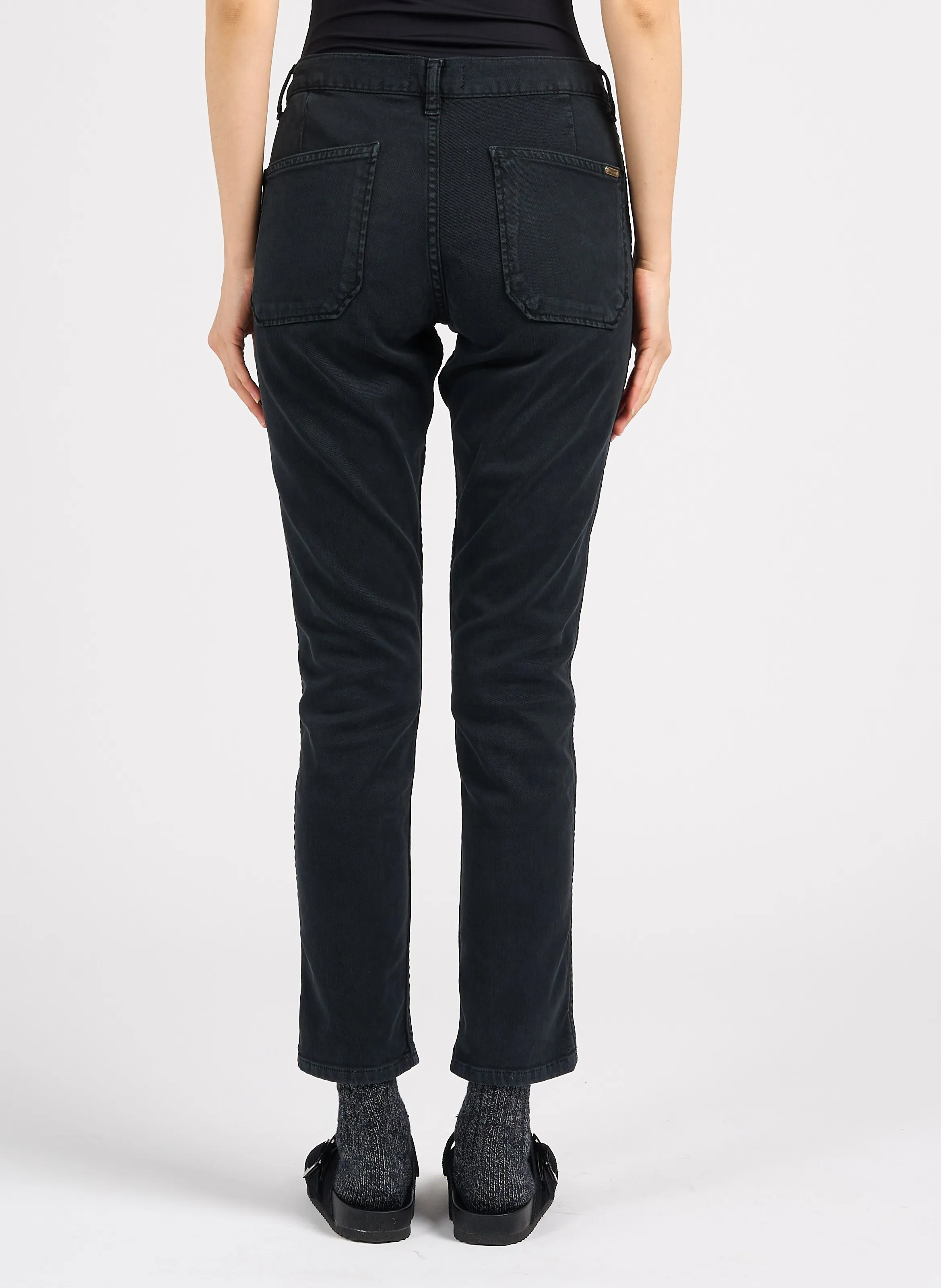  ACQUAVERDE   PIERCE - Jeans slim in misto cotone | Nero