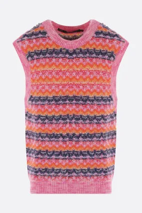  ANDERSSON BELL pullover smanicato Candy in misto lana 