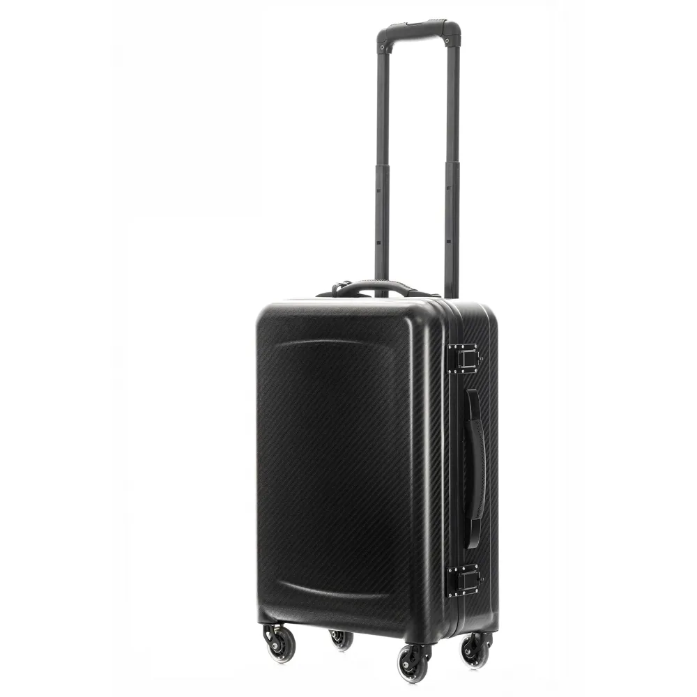 Avvenice - Horizon S - Trolley in Fibra di Carbonio - Nero - Handmade in Italy - Exclusive Luxury Collection