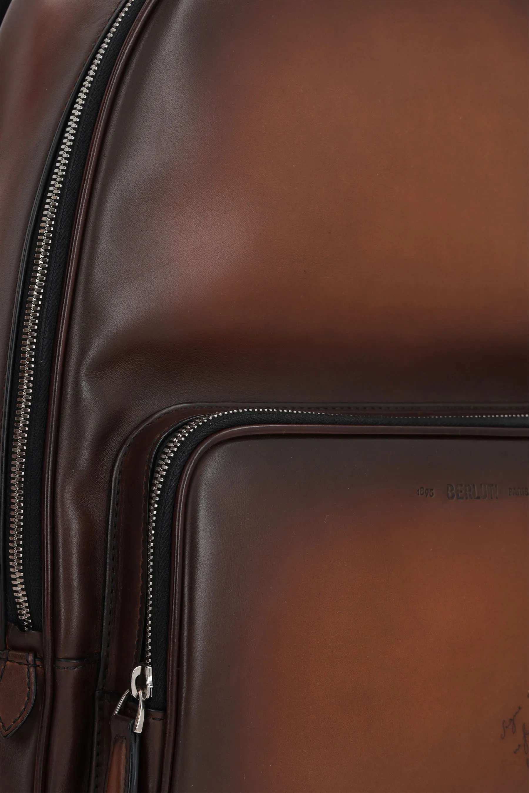  BERLUTI zaino Time Off in pelle Scritto 