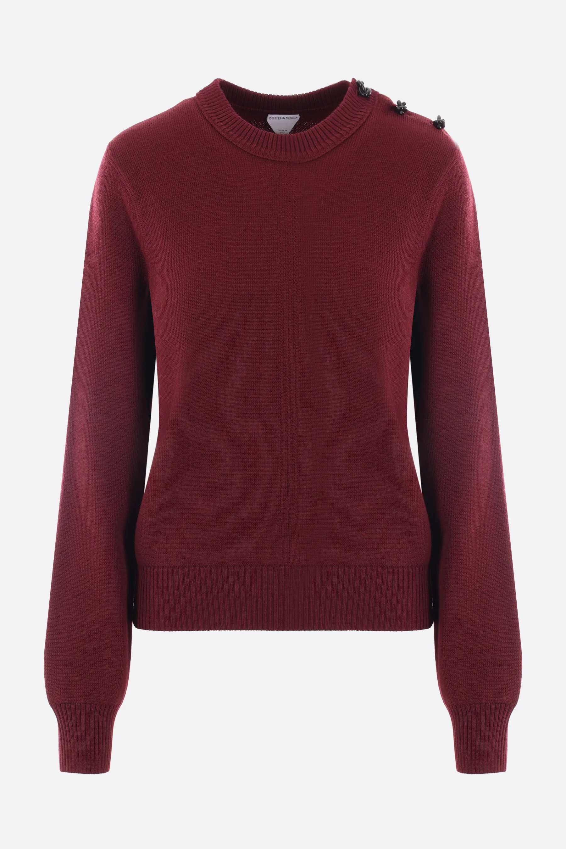  BOTTEGA VENETA pullover in lana con bottoni nodo 