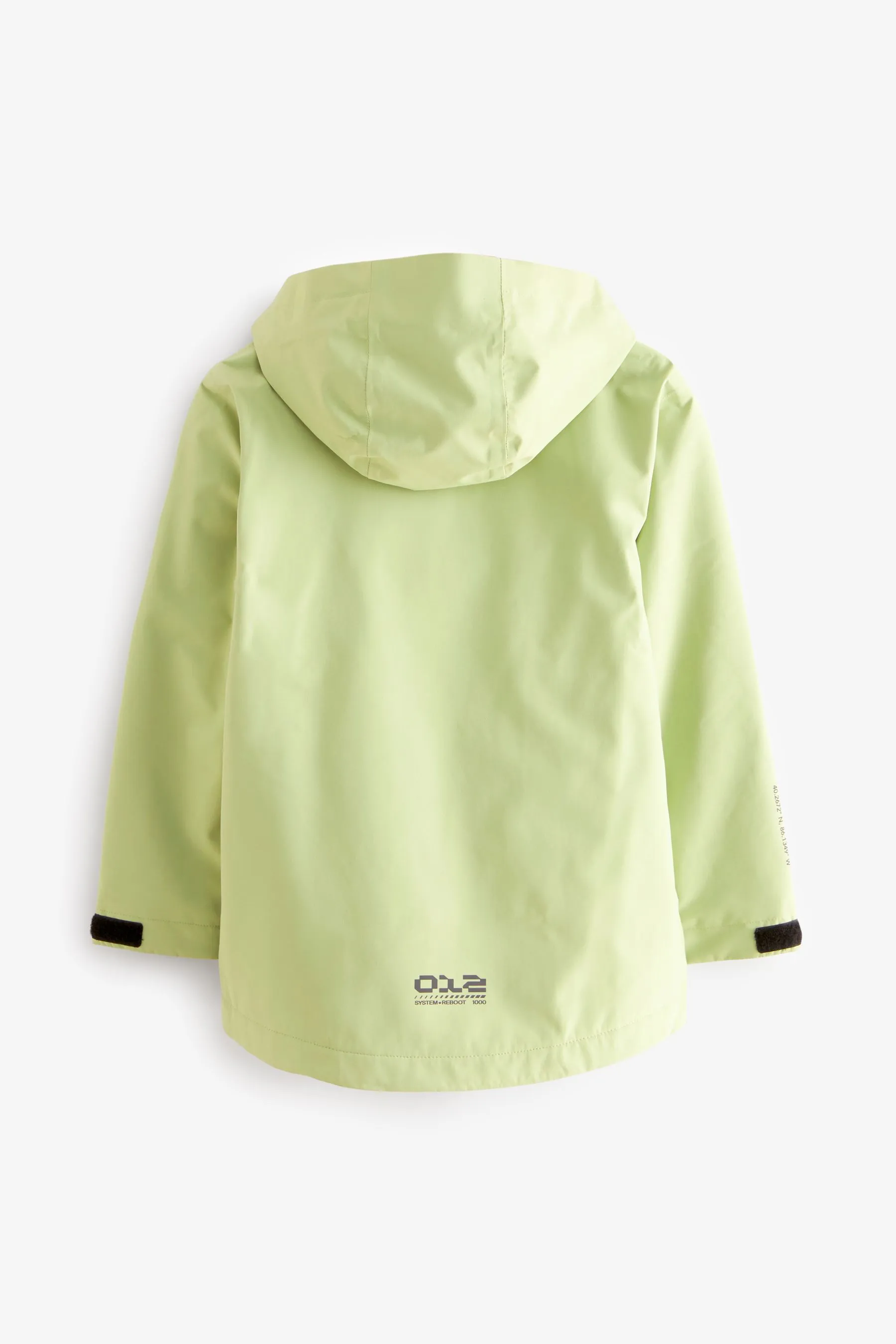Cappotto foderato con cappuccio in pile impermeabile (3-17anni)    