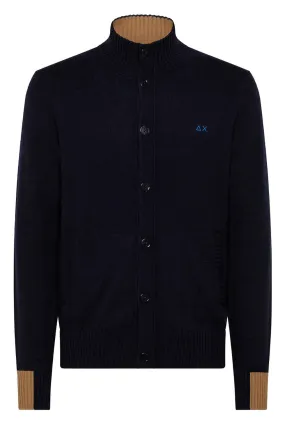 Cardigan con profili a contasto - SUN68