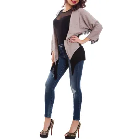 Cardigan donna coprispalle frange XD-1660