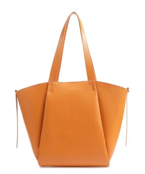  Coccinelle Boheme Borsa shopper pelle di vacchetta grana arancio  