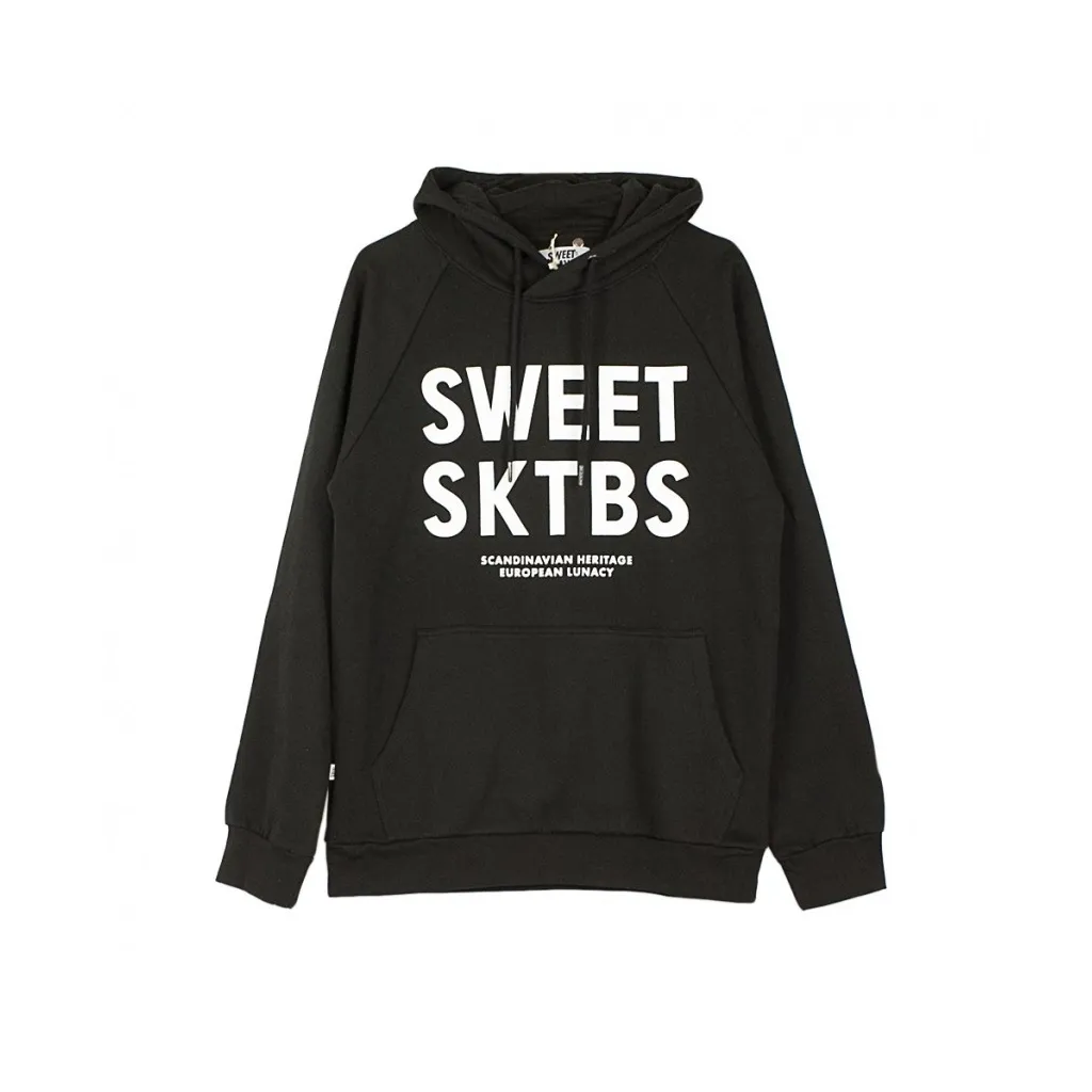 FELPA CAPPUCCIO SWEET REGULAR ENLIST BLACK/WHITE