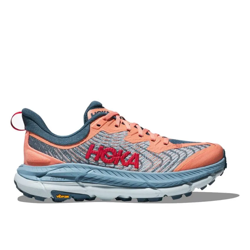 HOKA ONE ONE W MAFATE SPEED 4 Papaya/Real Teal scarpa trail running donna