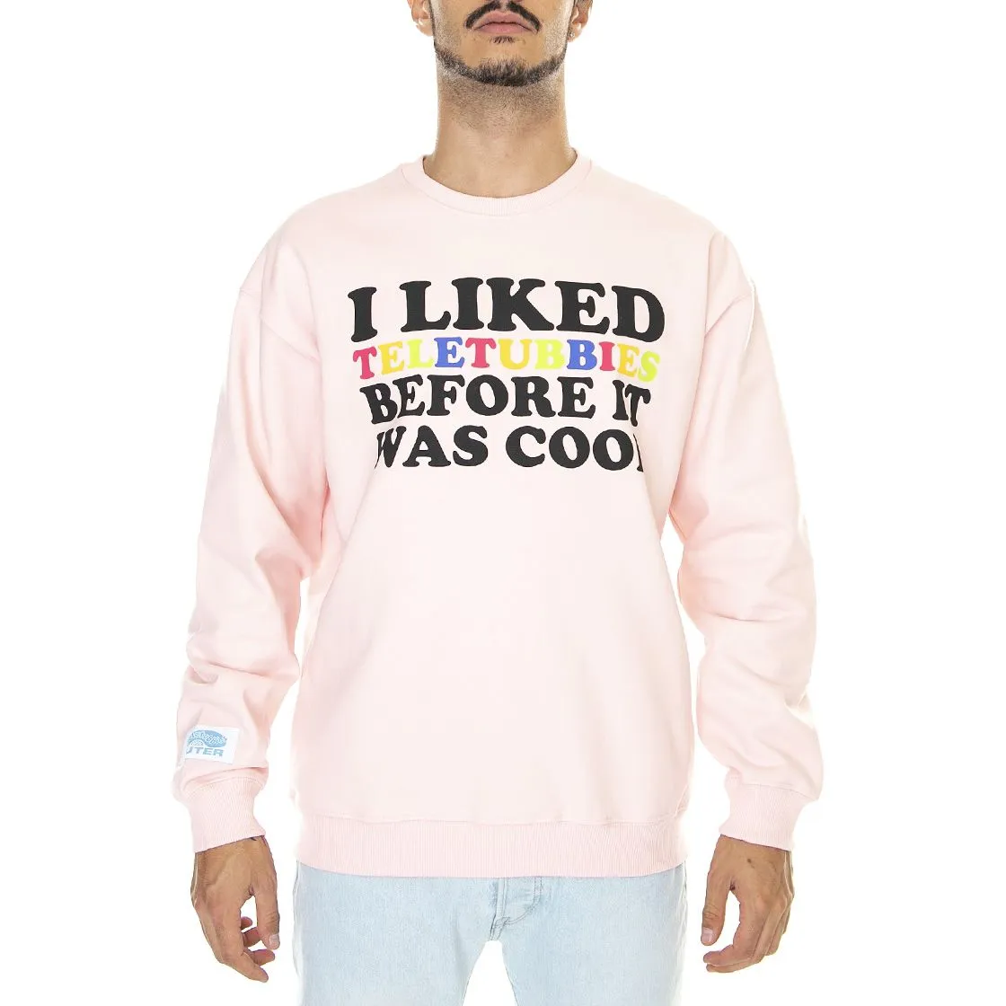 Iuter Now Cool Crew Pink - Felpa Girocollo Uomo Rosa    