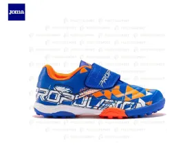 JOMA PROPULSION 2305 AZZURRO-ARANCIONE SCARPA CALCIO A 5 JUNIOR