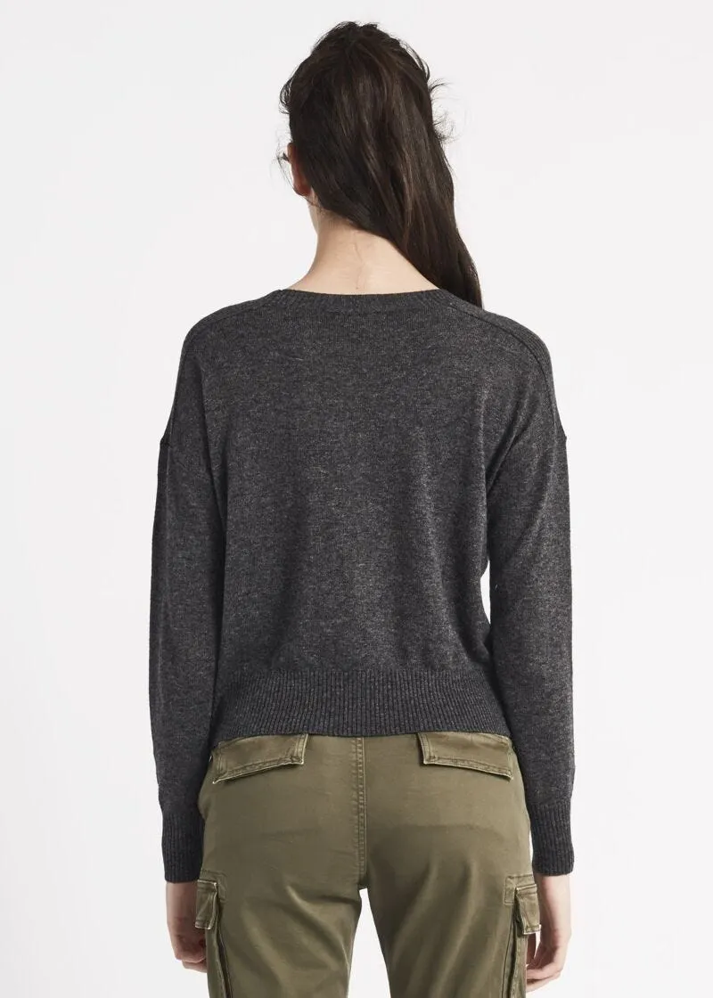 Maglia boxy in misto lana