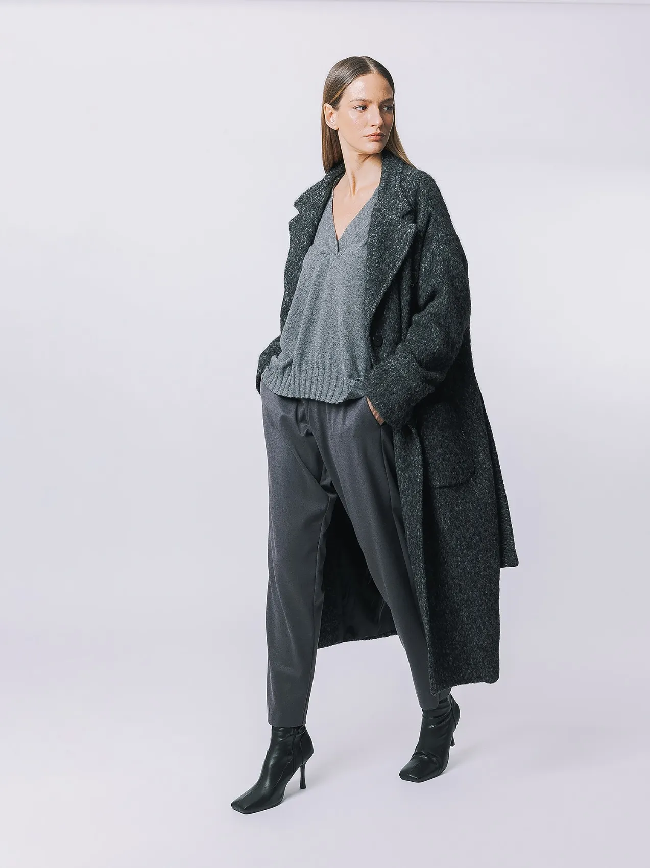 Maxi cappotto MELANGE