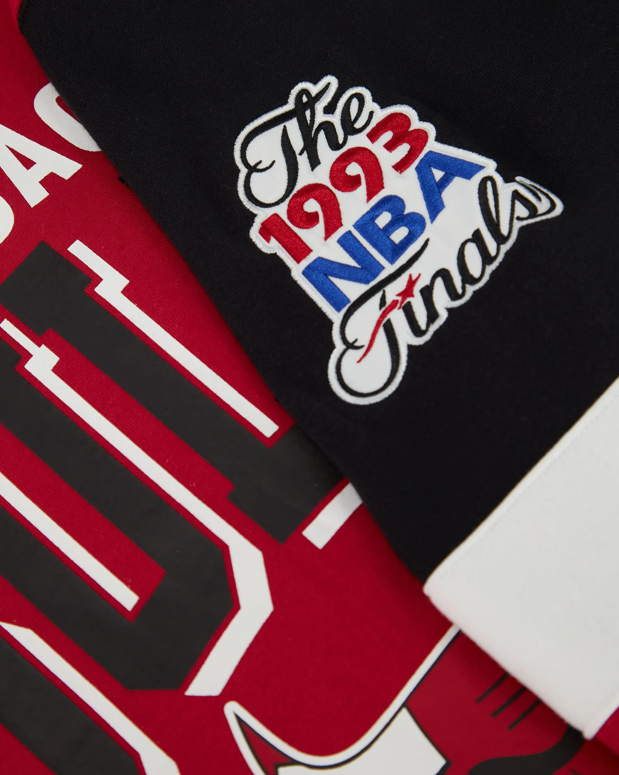 Mitchell&Ness NBA Felpa Girocollo 3.0 All Over Chicago Bulls Rosso Uomo