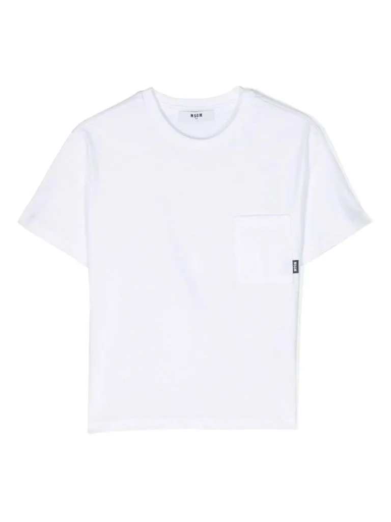 msgm T-shirt tasca applicata