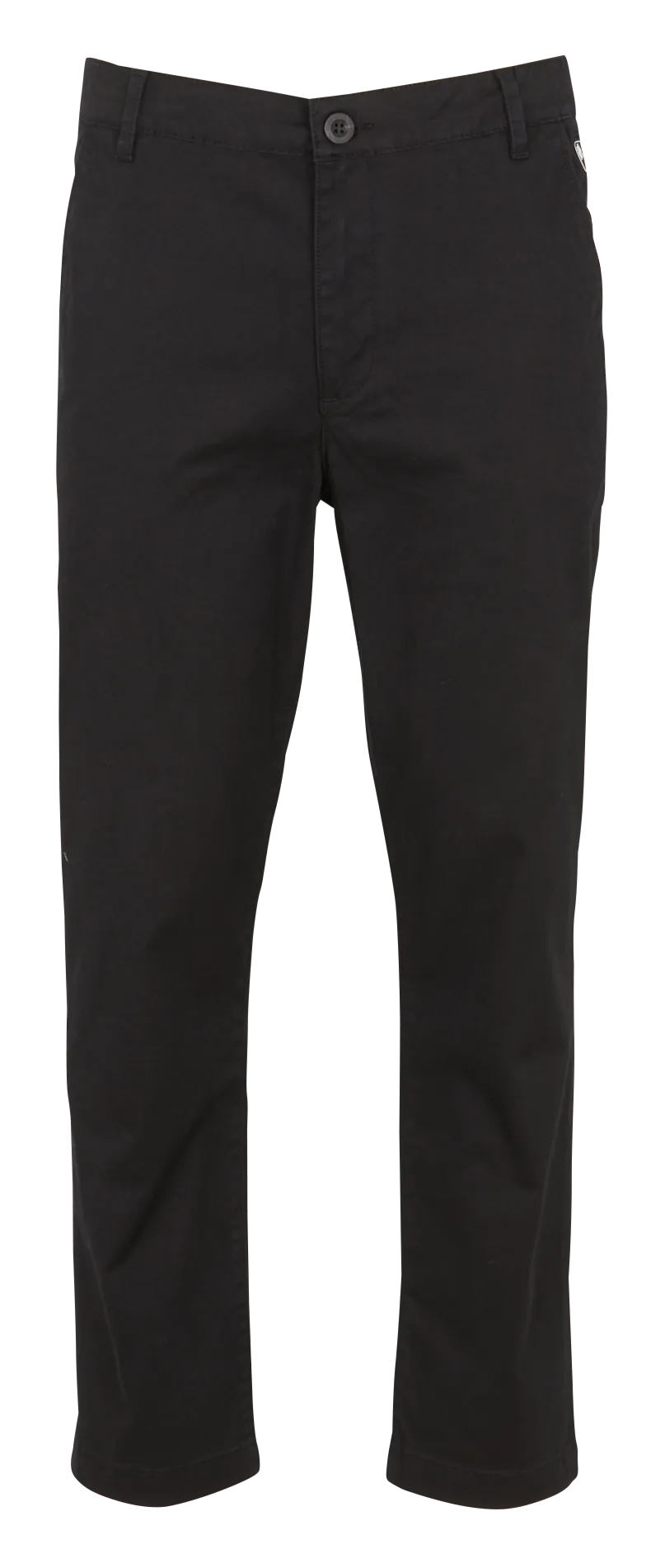  NEW MAN   RUSH - Pantaloni chino dritti in misto cotone | Nero