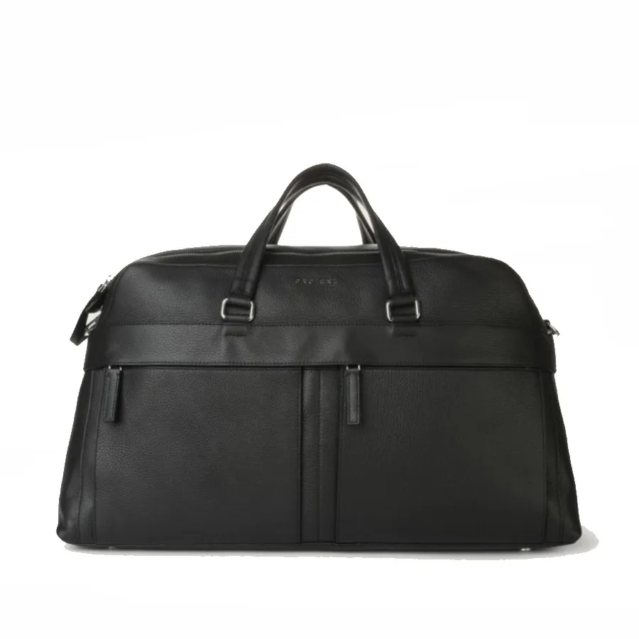 ORCIANI Borsa travel con tracolla in vitello micron nero