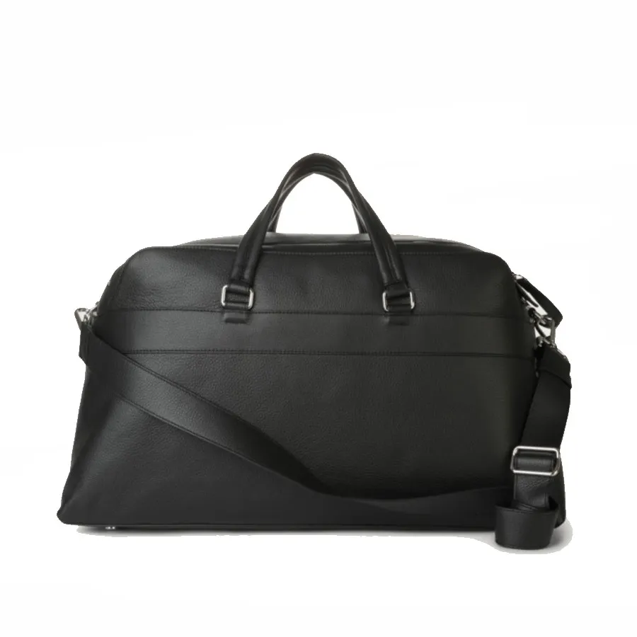ORCIANI Borsa travel con tracolla in vitello micron nero