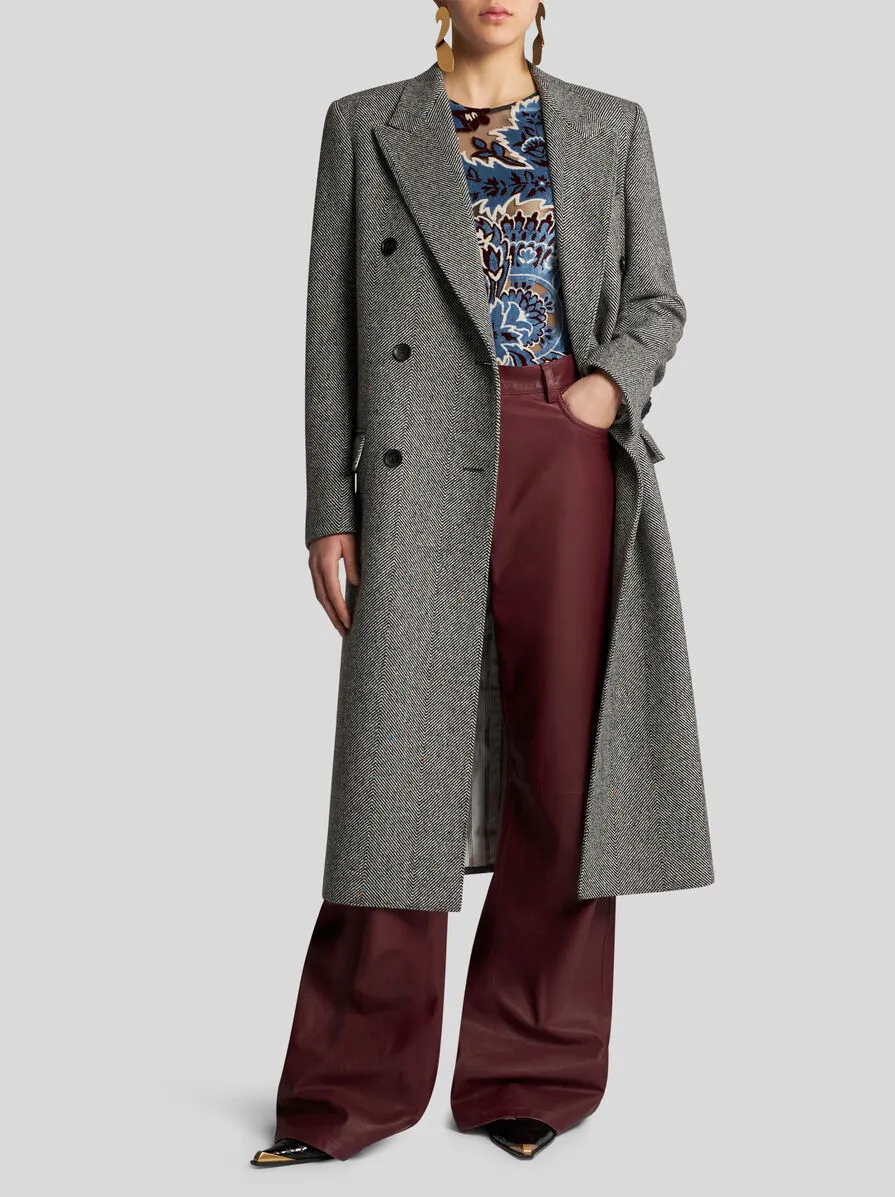 PANTALONI BAGGY IN NAPPA