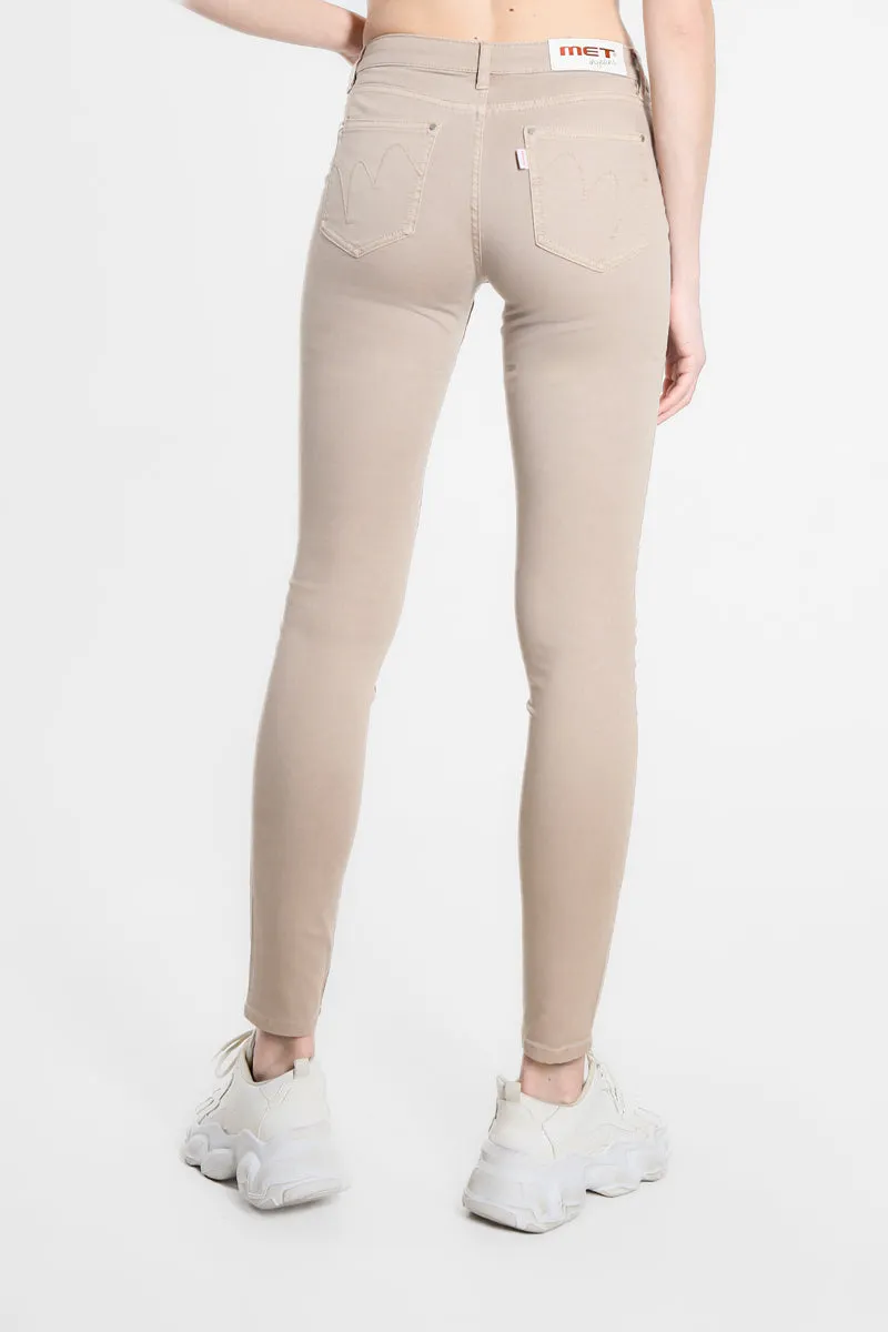 Pantaloni Bull Skinny a Vita Regolare