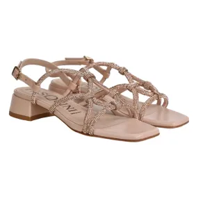 SANDALO CON STRASS PASQUINI 2594T3318 TAMARIND