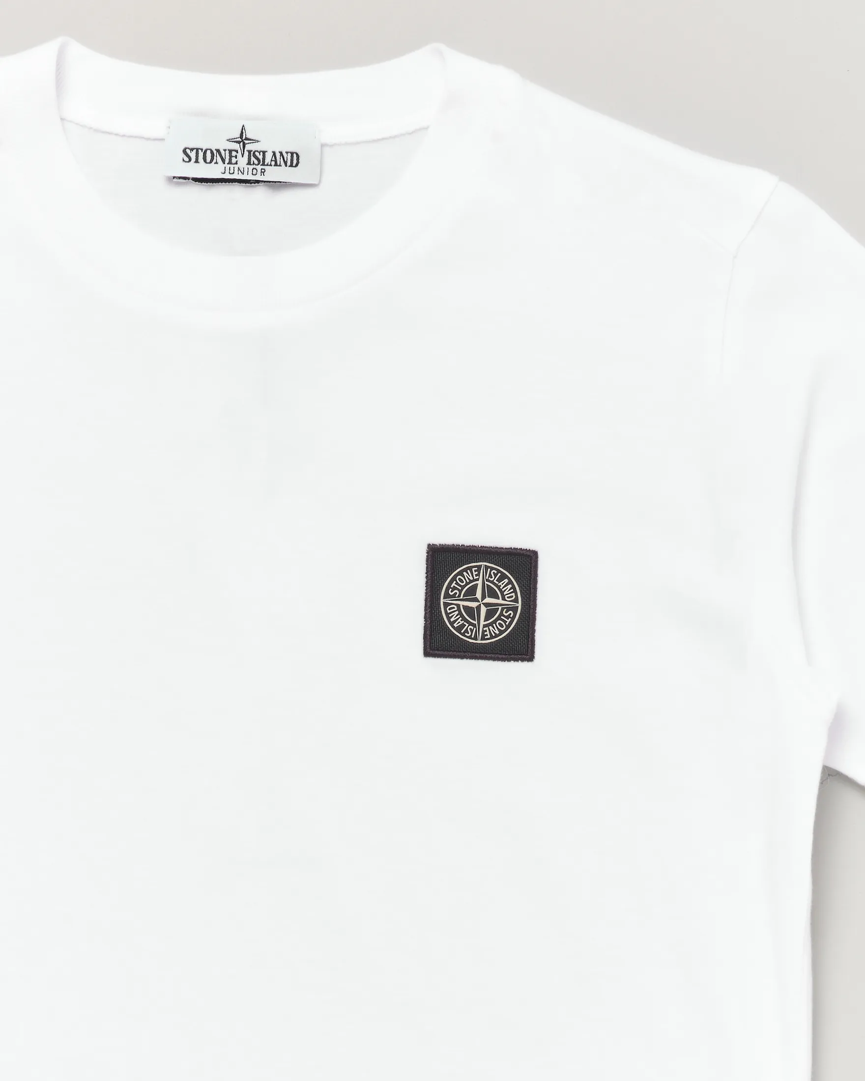 T-shirt bianca mezza manica tinta unita 10 anni
