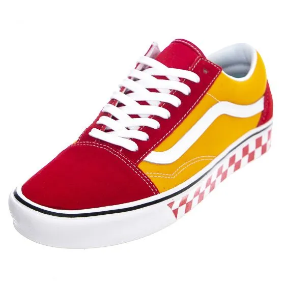 Vans Tape Mix ComfyCush Old Skool Sneakers - Red / Cadmium - Scarpe Profilo Basso Uomo Multicolore     