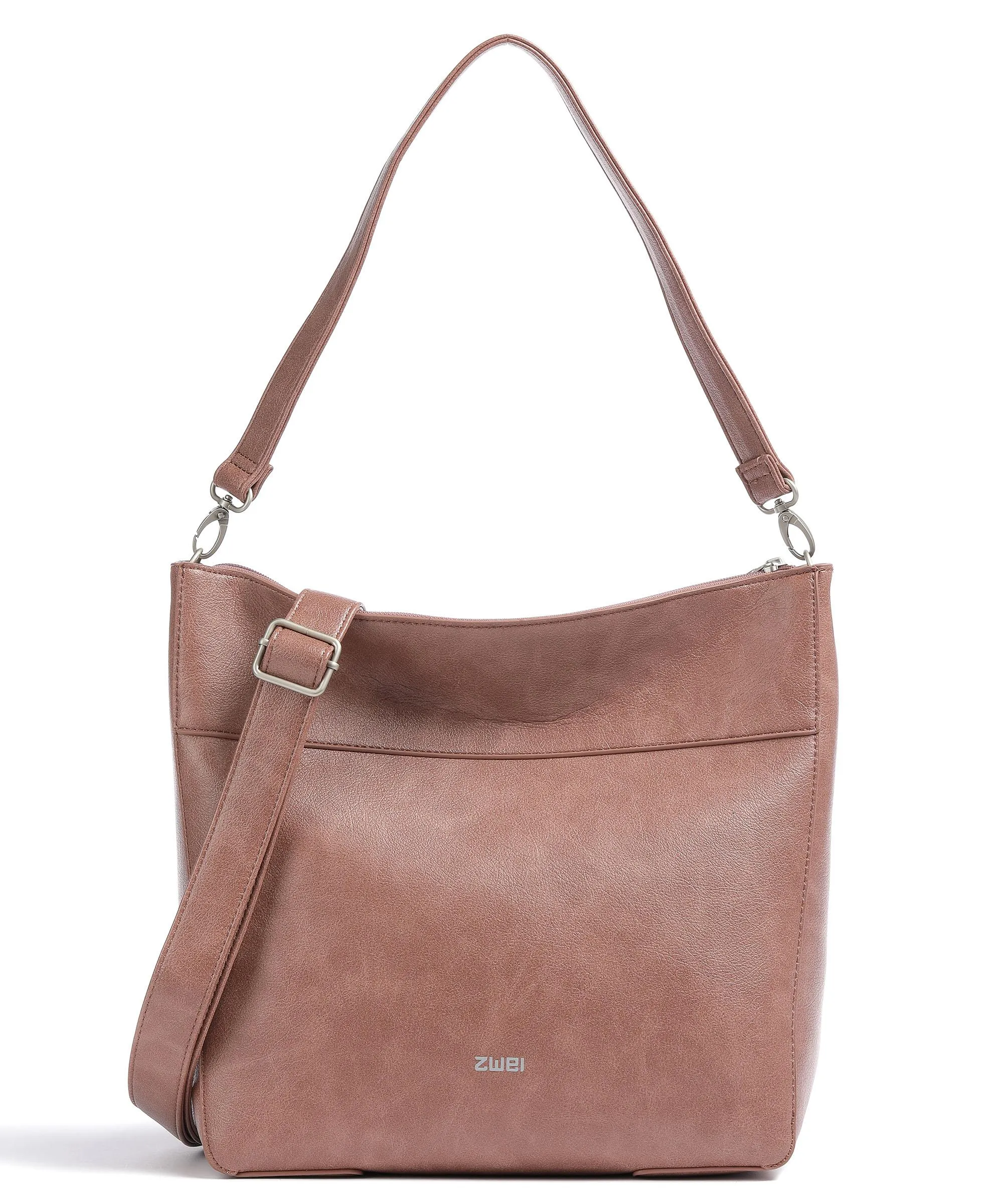  Zwei Mademoiselle.M M110 Borsa hobo pelle sintetica rosa antico  